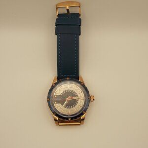 Cayon Men's Leather Watch Casual Quartz Watches Fashion Calendar Wristwatch-NWT